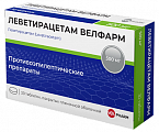 Купить леветирацетам велфарм, таблетки покрытые пленочной оболочкой 500 мг, 30 шт в Кстово