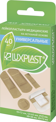 Купить luxplast (люкспласт) пластырь неткевая основа универсальный набор, 40 шт в Кстово
