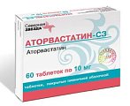 Купить аторвастатин-сз, таблетки, покрытые пленочной оболочкой 10мг, 60 шт в Кстово