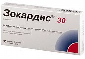 Купить зокардис, таблетки, покрытые пленочной оболочкой 30мг, 28 шт в Кстово