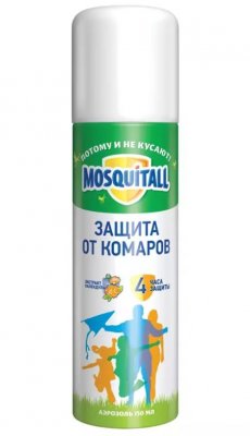 Купить mosquitall (москитолл) универсальная защита аэрозоль от комаров 150 мл в Кстово