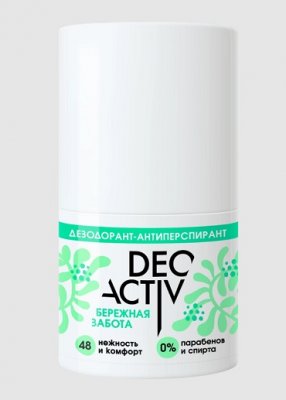 Купить deo active (део актив) дезодорант-антиперспирант шариковый бережная забота, 50мл в Кстово