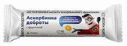 Купить vitateka (витатека) аскорбинка доброты кислота аскорбиновая с фруктозой, таблетки 2,9г 10шт бад в Кстово