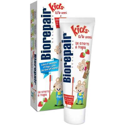 Купить биорепейр (biorepair) зубная паста детская кидс 0-6лет экстракт земляники 50мл в Кстово