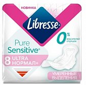Купить libresse (либресс) прокладки ultra pure sensitive нормал+ 8 шт в Кстово