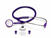 Купить стетоскоп amrus (амрус) 04-ам410 premium медицинский двухсторонний терапевтический, фиолетовый в Кстово