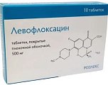 Купить левофлоксацин, таблетки, покрытые пленочной оболочкой 500мг, 10 шт в Кстово