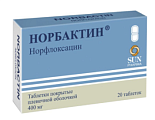 Купить норбактин, таблетки, покрытые пленочной оболочкой 400мг, 20 шт в Кстово