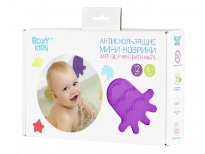 Купить roxy-kids (рокси-кидс) мини-коврики детские для ванной противоскользящие, 12 шт в Кстово