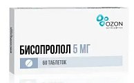 Купить бисопролол, таблетки, покрытые пленочной оболочкой 5мг, 60 шт в Кстово