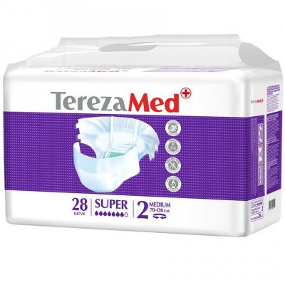 Купить terezamed (терезамед), подгузники для взрослых super medium, размер 2 28 шт в Кстово