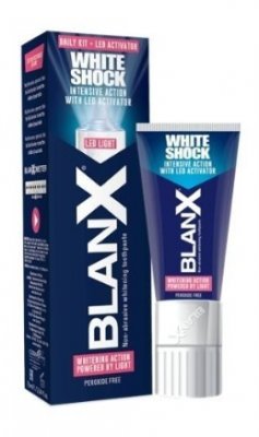 Купить бланкс (blanx) зубная паста white shock отбеливающая со светодиодной крышкой (активатор), 50мл в Кстово