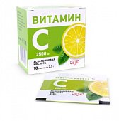 Купить витамин с аскорбиновая кислота, порошок в пакетах 2,5г, 10 шт бад в Кстово
