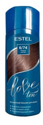 Купить estel (эстель) бальзам для волос оттеночный love ton 150мл тон 6/74 темный каштан в Кстово