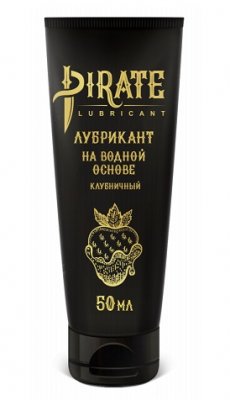 Купить pirate (пират) лубрикант на водной основе клубничный, 50мл в Кстово
