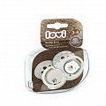 Lovi (Лови) соска-пустышка Buddy Bear силиконовая для детей 3-6 месяцев, 2 шт