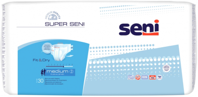 Купить seni (сени) подгузники супер медиум 2 30шт (торунский завод перевязочных материалов, польша) в Кстово