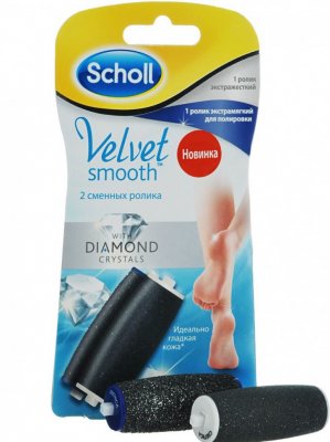 Купить scholl (шолл) сменый ролик для электрической пилки жестий 1 шт+мягкий 1 шт в Кстово