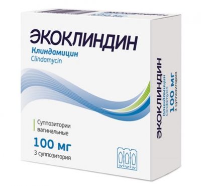 Купить экоклиндин, суппозитории вагинальные 100 мг, 3 шт в Кстово