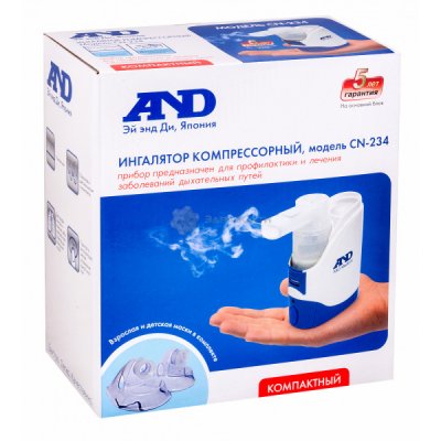 Купить ингалятор компрессорный a&d (эй энд ди) cn-234 в Кстово
