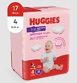 Купить huggies (хаггис) трусики-подгузники 4 для девочек 9-14кг 17шт в Кстово