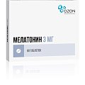 Купить мелатонин, таблетки, покрытые пленочной оболочкой 3мг, 60 шт в Кстово