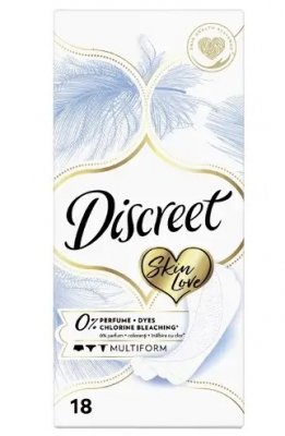 Купить discreet (дискрит) прокладки ежедневные skin love multiform, 18шт в Кстово
