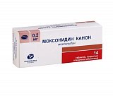 Моксонидин-Канон, таблетки, покрытые пленочной оболочкой 0,2мг, 14 шт