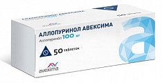 Купить аллопуринол авексима, таблетки 100мг, 50шт в Кстово