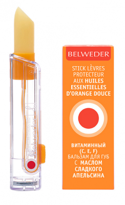 Купить belweder (бельведер) бальзам для губ с маслом сладкого апельсина и витамином с 4г в Кстово