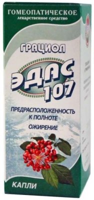 Купить эдас-107 грациол (полнота), капли для приема внутрь гомеопатические, 25мл в Кстово