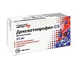 Купить декскетопрофен-сз, таблетки, покрытые пленочной оболочкой 25мг, 10шт в Кстово