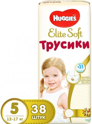 Купить huggies (хаггис) трусики elitesoft 5, 12-17кг 38 шт в Кстово
