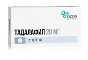 Купить тадалафил, таблетки, покрытые пленочной оболочкой 20мг, 2 шт в Кстово