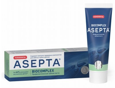 Купить асепта зубная паста биокомплекс здоровые десны, 75мл в Кстово