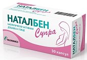 Купить наталбен супра, капсулы 887мг, 30 шт бад в Кстово