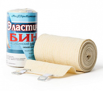 Бинт эластичный компрессионный со средней растяжимостью 10х300см