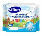 Купить смарт комфорт (smart comfort kids) бумага туалетная влажная для детей с экстрактом ромашки, 42 шт в Кстово