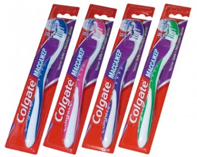 Купить колгейт (colgate) зубная щетка массажер мягкая, 1 шт в Кстово