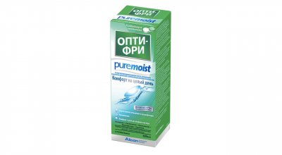 Купить раствор для контактных линз опти-фри puremoist 300мл+контейнером в Кстово