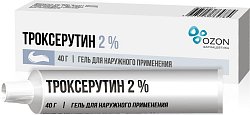 Купить троксерутин, гель для наружного применения 2%, 40г в Кстово