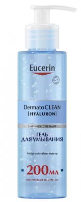 Купить eucerin dermatoclean (эуцерин) гель для умывания освежающий и очищающий 200 мл в Кстово
