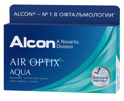 Купить контактные линзы air optix aqua, 3 pk в Кстово