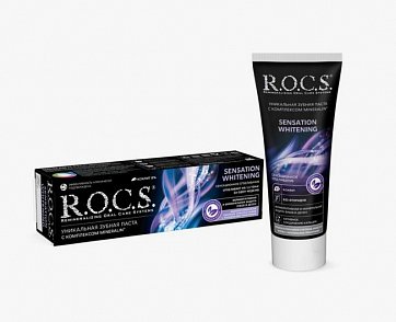 Рокс (R.O.C.S) зубная паста Сенсационное отбеливание, 74г