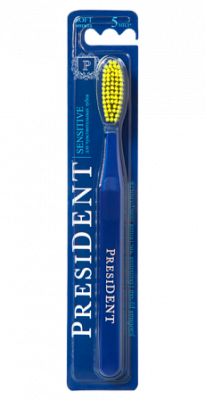 Купить президент (president) зубная щетка sensitive мягкая, 1 шт в Кстово