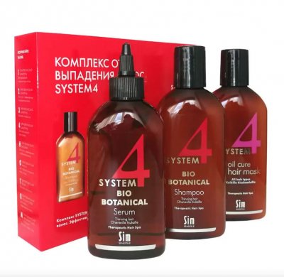 Купить система 4 (system 4) комплекс от выпадения волос шампунь 215мл+маска 215мл+сыворотка 200мл в Кстово