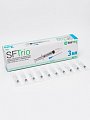Шприц 3мл SFTrio трехдетальный стерильный без латекса с надетой иглой 23G (0,6х30 мм), 100 шт