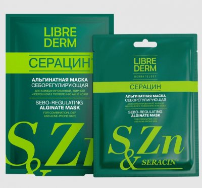 Купить librederm seracin (либридерм) маска альгинатная себорегулирующая для проблемной кожи, 30г 5шт в Кстово