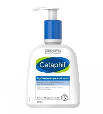Купить cetaphil (сетафил) гель глубоко очищающий, 237мл в Кстово