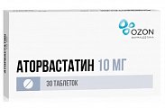Купить аторвастатин, таблетки, покрытые пленочной оболочкой 10мг, 30 шт в Кстово